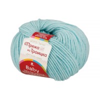 Пряжа из Троицка "Кроха"   80\% акрил, 20\% шерсть   10 шт. х  50 г  135 м №222 голубая бирюза