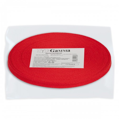 Лента киперная   10 мм  TCT-10   50 м красный/red