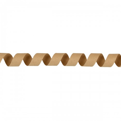 Лента киперная с люрексом   20 мм  TPTL-20   50 м бежевый-золотистый/beige-golden