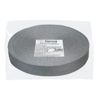 Лента киперная с люрексом   30 мм  TPTL-30   50 м серый-серебристый/grey-silver