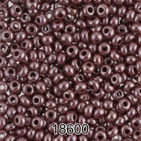 Бисер Чехия круглый 4   10/0   2.3 мм  500 г 18600 (Ф243) бордовый