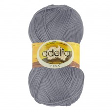 Пряжа ADELIA "TINA"   100\% акрил   5 шт. х  100 г  308 м ± 10 м №104 св.серый