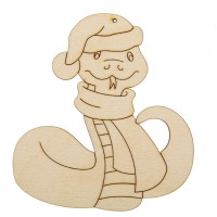 Заготовка для декорирования "Mr. Carving"   ВД-1258   Подвеска "Змея"   фанера   9  х 7 х  0.3 см 02