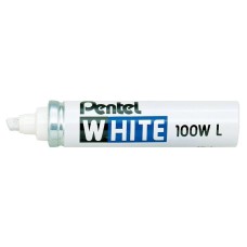 "Pentel"   Маркер перманентный White, белый   5.5 - 6.5 мм   перо скошенное   1 шт. X100WL промышленный белый