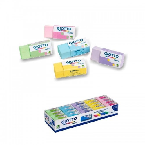 "Giotto"   Ластик пастельные цвета   60 шт. F241600