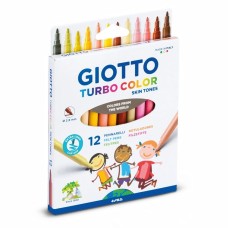 "Giotto"   Набор фломастеров TURBO COLOR SKINTONES   12 цв F526900