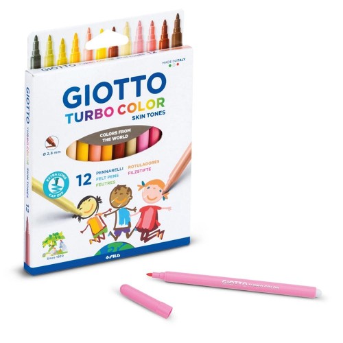 "Giotto"   Набор фломастеров TURBO COLOR SKINTONES   12 цв F526900