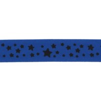 Лента атласная 12 мм ( 1/2 ")  "Gamma"   ALP-121   с рисунком   22.8 м ± 0.5 м Z 040/113 синий/черный