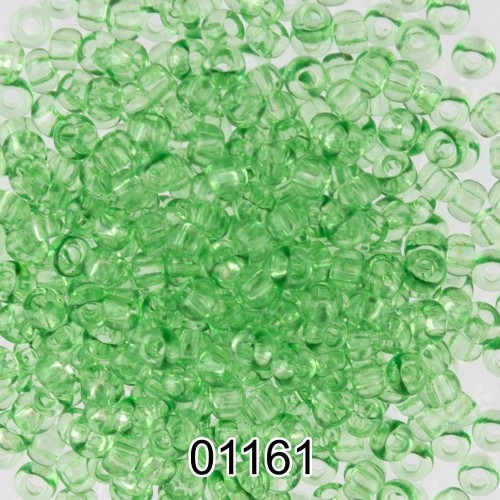 Бисер Чехия круглый 5   10/0   2.3 мм  500 г 01161 (Ф337) св.зеленый