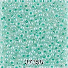 Бисер Чехия круглый 5   10/0   2.3 мм  500 г 37358 (Ф354) св.зеленый