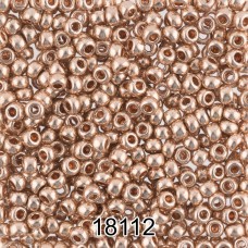 Бисер Чехия круглый 6   10/0   2.3 мм  500 г 18112 (Ф391) св.медный/металлик