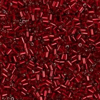 Бисер Чехия BUGLES   351-12001   2.3 мм  1 "  50 г 97070 красный