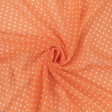 Ткань PC-05   Chiffon   68 г/кв.м ± 5 г/кв.м  147 см ± 2 см  100\% полиэстер  №5 оранжевый/белый