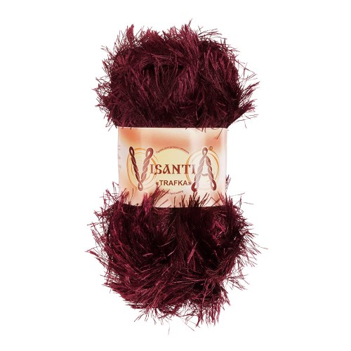 Пряжа VISANTIA "TRAFKA"   100\% полиэстер   5 шт. х  100 г  150 м ± 3 м №0026 бордовый