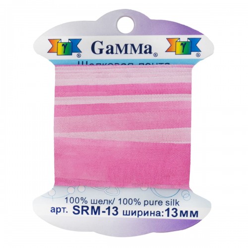 "Gamma"   шелковая   SRM-13   ФАСОВКА   0.2 -  13 мм  9.1 м ± 0.5 м M003 бл.розовый/сиреневый