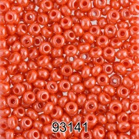 Бисер Чехия круглый 7   10/0   2.3 мм  500 г 93141 (Ф470) оранжевый