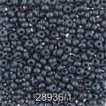 Бисер Чехия круглый 6 10/0 2.3 мм 500 г 28936/1 (Ф447) т.синий мат.