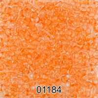 Бисер Чехия круглый 5   10/0   2.3 мм  500 г 01184 (Ф416) оранжевый