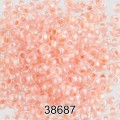 Бисер Чехия круглый 5 10/0 2.3 мм 500 г 38687 (Ф438) св.персиковый