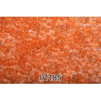 Бисер Чехия TWIN 3   321-96001   2.5 x 5 мм  500 г 01185  (T55) т.оранжевый