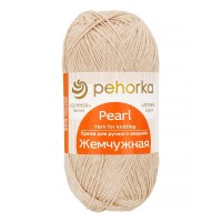 Пряжа Пехорская ПТ "Жемчужная"   50\% хлопок, 50\% вискоза   5 шт. х  100 г  425 м №043 суровый лен