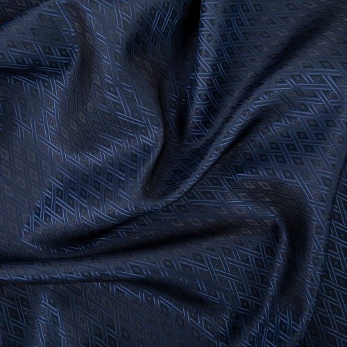 Ткань подкладочная "Gamma"   Taffeta с рисунком   JTR   52\% полиэстер, 48\% вискоза   145 см ± 2 см №105 т.синий (абстракный)