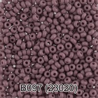 Бисер Чехия "GAMMA" круглый 2   10/0   2.3 мм  50 г  1-й сорт B097 лиловый ( 23020 )