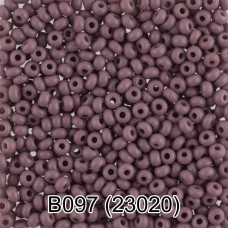Бисер Чехия "GAMMA" круглый 2   10/0   2.3 мм  50 г  1-й сорт B097 лиловый ( 23020 )