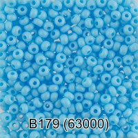 Бисер Чехия "GAMMA" круглый 2   10/0   2.3 мм  50 г  1-й сорт B179 св.голубой ( 63000 )