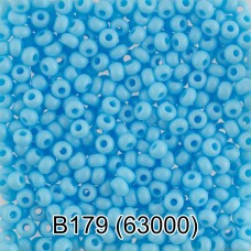 Бисер Чехия "GAMMA" круглый 2   10/0   2.3 мм  50 г  1-й сорт B179 св.голубой ( 63000 )