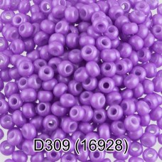 Бисер Чехия "GAMMA" круглый 4   10/0   2.3 мм  50 г  1-й сорт D309 фиолетовый ( 16928 )