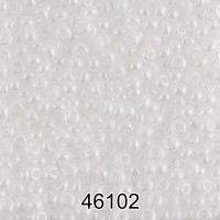 Бисер Чехия круглый 1   10/0   2.3 мм  500 г 46102 (Ф055) белый