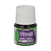 "PEBEO"   Краска для стекла и металла Vitrail лаковая прозрачная   45 мл 050-025 фиолетовый