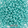 Бисер Чехия круглый 1 10/0 2.3 мм 500 г 68130 (Ф574) бирюзовый