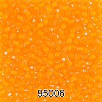 Бисер Чехия круглый 6   10/0   2.3 мм  500 г 95006 (Ф622) оранжевый