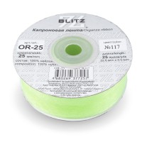 Лента капроновая 25 мм ( 1 ")  "BLITZ"   OR-25   22.8 м ± 0.5 м №117 св.салатовый