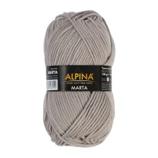 Пряжа ALPINA "MARTA"   100\% тактифил   5 шт. х  100 г  120 м ± 6 м №033 св. серый