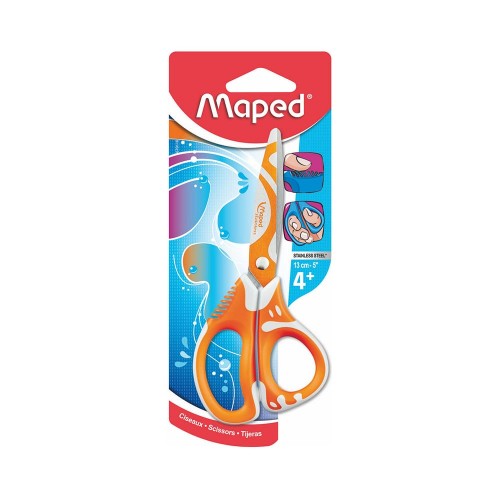 "Maped"   Ножницы асимметричные   130 мм  65 мм 670110 ZENOA FIT  с декоративным покрытием, обрезиненные ручки с системой "антишок"