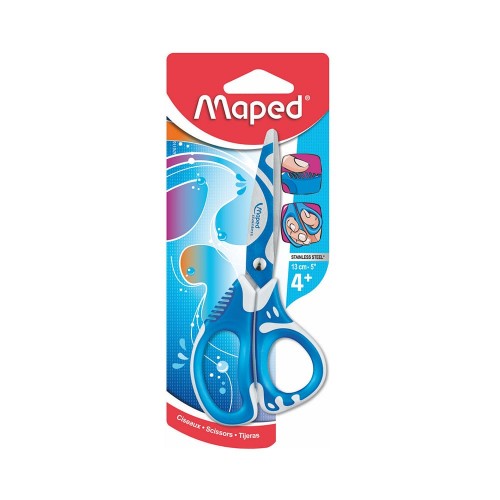 "Maped"   Ножницы асимметричные   130 мм  65 мм 670110 ZENOA FIT  с декоративным покрытием, обрезиненные ручки с системой "антишок"