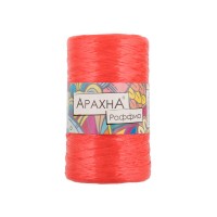 Пряжа ARACHNA "Raffia"   100\% полипропилен   5 шт. х  50 г ± 10 г  200 м ± 12 м №06 алый