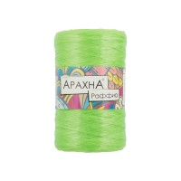 Пряжа ARACHNA "Raffia"   100\% полипропилен   5 шт. х  50 г ± 10 г  200 м ± 12 м №18 св.салатовый