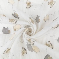 Ткань "PEPPY"   Ткань муслиновая   ФАСОВКА   EMBRACE   100\% хлопок   100 х  125 см  Shannon Fabrics lambie steel