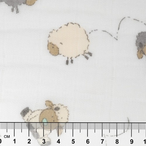 Ткань "PEPPY"   Ткань муслиновая   ФАСОВКА   EMBRACE   100\% хлопок   100 х  125 см  Shannon Fabrics lambie steel