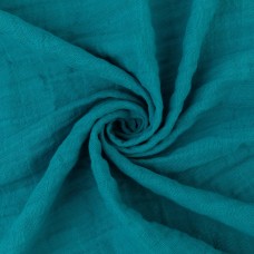 Ткань "PEPPY"   Ткань муслиновая   ФАСОВКА   SOLID EMBRACE   100\% хлопок   100 х  125 см  Shannon Fabrics TEAL