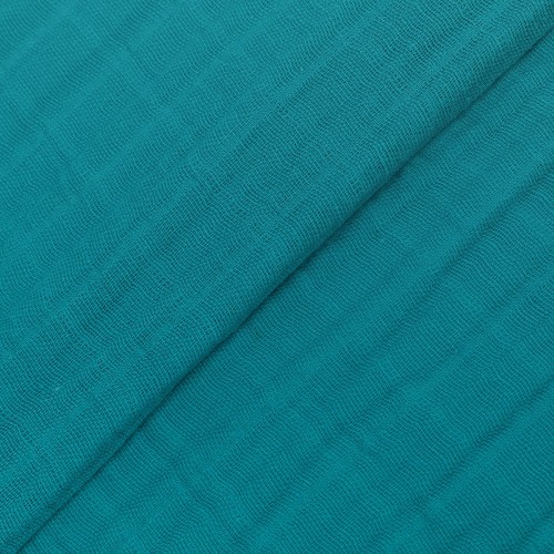 Ткань "PEPPY"   Ткань муслиновая   ФАСОВКА   SOLID EMBRACE   100\% хлопок   100 х  125 см  Shannon Fabrics TEAL