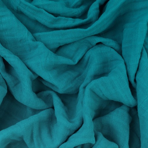 Ткань "PEPPY"   Ткань муслиновая   ФАСОВКА   SOLID EMBRACE   100\% хлопок   100 х  125 см  Shannon Fabrics TEAL