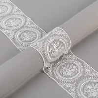 Кружево "Gamma"   "сетка"   93 мм  GKM-9301   в пакете   8.8 м ± 0.2   Турция TL003CR кремовый