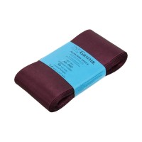 Лента атласная 50 мм ( 2 ")  "Gamma"   AL-50P   ФАСОВКА   5 x  5.4 м №156 т.фиолетовый