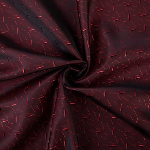 Ткань подкладочная "Gamma"   Taffeta с рисунком   JTR   52\% полиэстер, 48\% вискоза   145 см ± 2 см №049 бордово-черный
