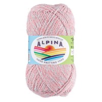 Пряжа ALPINA "SHEBBY"   100\% хлопок   10 шт. х  50 г  150 м ± 7 м  СК/Распродажа №08 коралловый-голубой